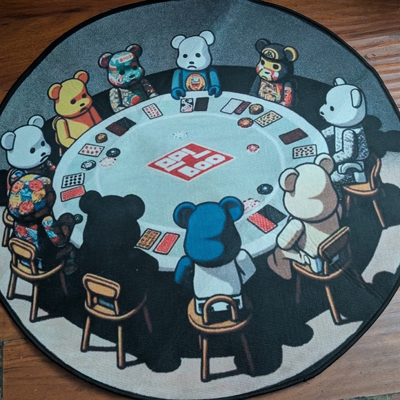 KAWS Poker Night Rug - Multicolor - Picture 2 of 2